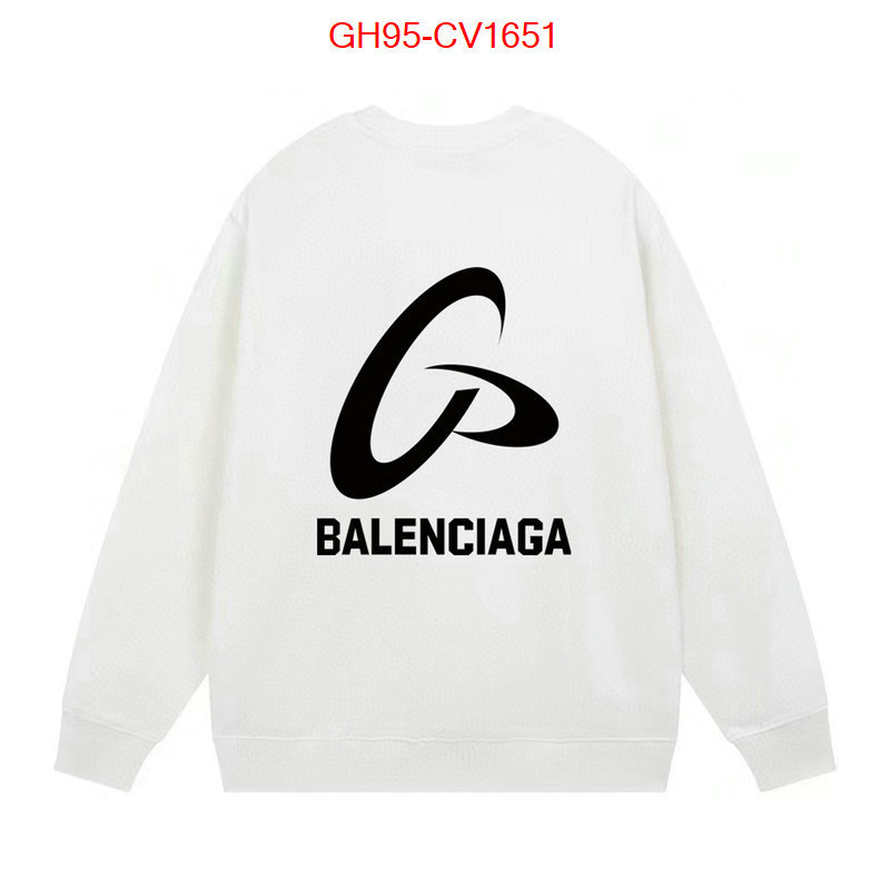 Clothing-Balenciaga same as original ID: CV1651 $: 95USD