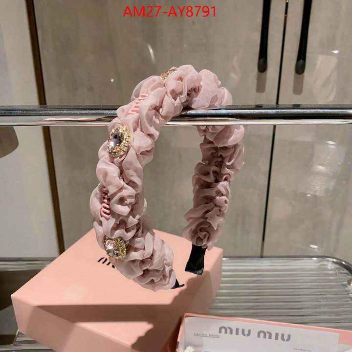 Hair band-MIU MIU same as original ID: AY8791 $: 27USD