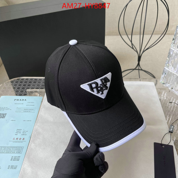 Cap (Hat)-Prada luxury 7 star replica ID: HY8847 $: 27USD