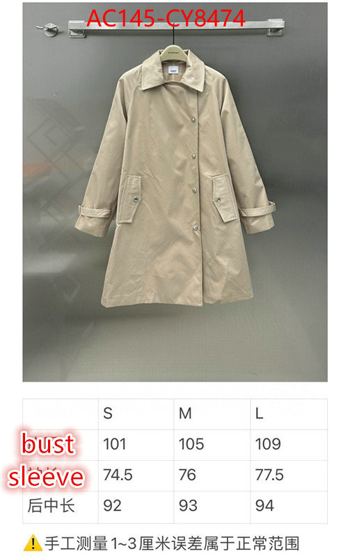 Down jacket Women-Burberry designer 7 star replica ID: CY8474 $: 145USD