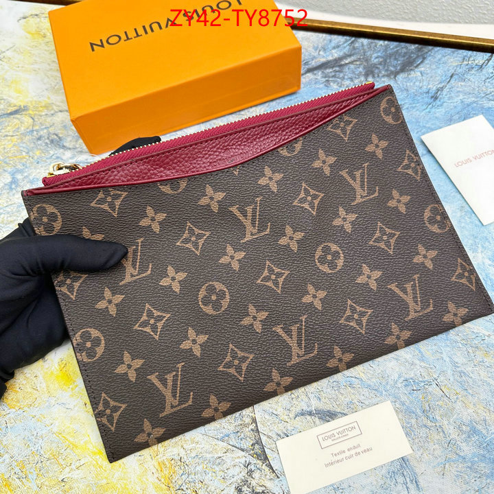 LV Bags(4A)-Wallet wholesale designer shop ID: TY8752 $: 42USD