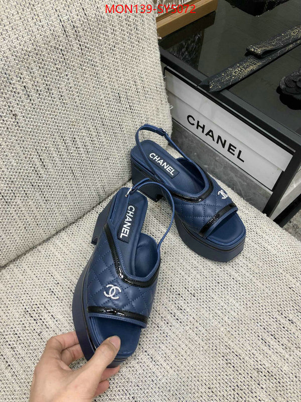 Women Shoes-Chanel best replica quality ID: SY5072 $: 139USD