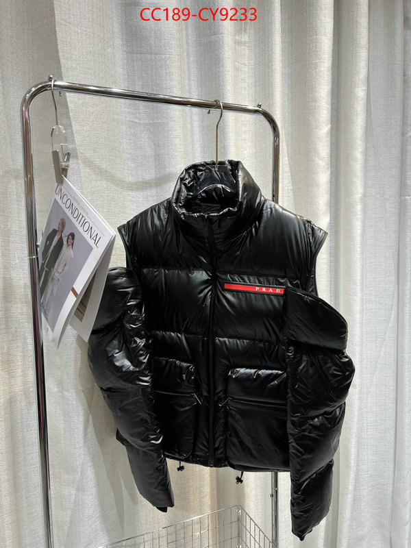 Down jacket Women-Prada top brands like ID: CY9233 $: 189USD