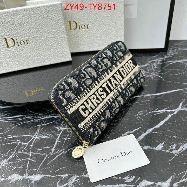 Dior Bags(4A)-Wallet- replica for cheap ID: TY8751 $: 49USD