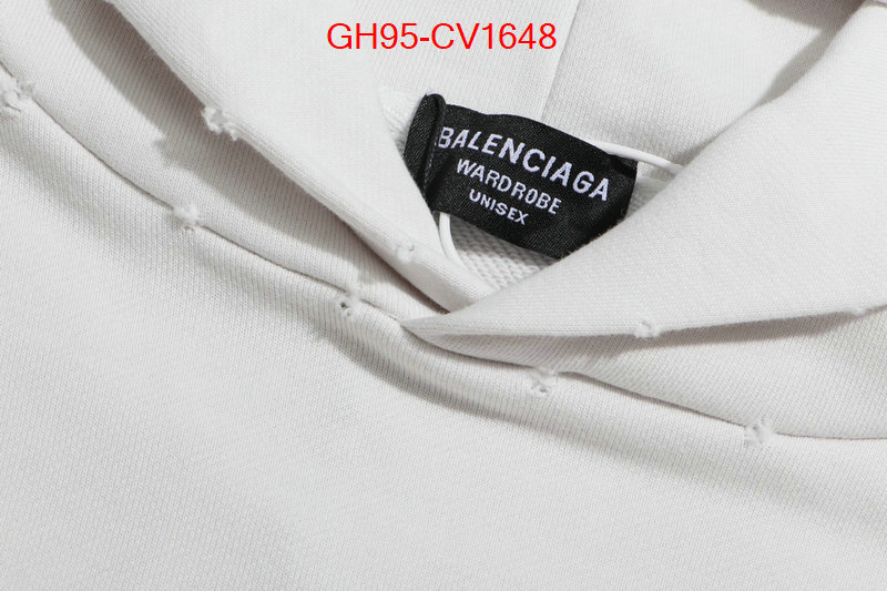 Clothing-Balenciaga aaaaa+ replica designer ID: CV1648 $: 95USD