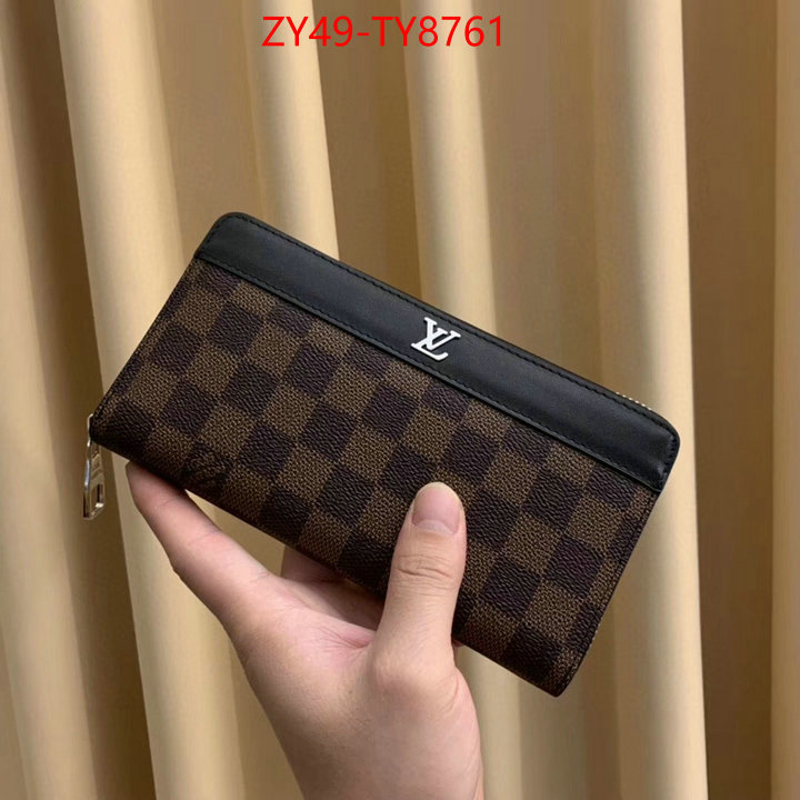 LV Bags(4A)-Wallet designer 1:1 replica ID: TY8761 $: 49USD