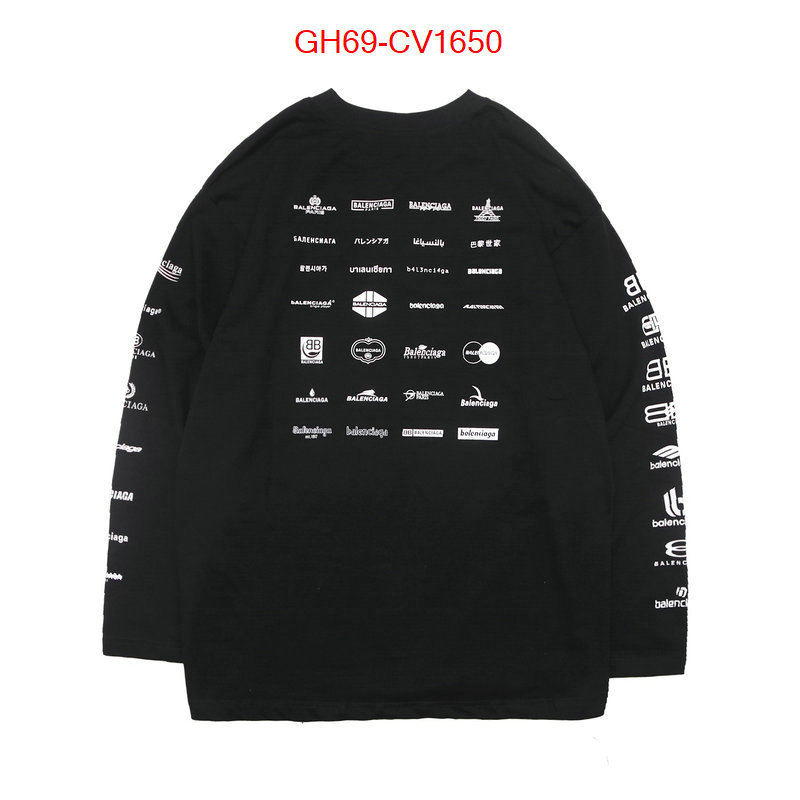 Clothing-Balenciaga high quality replica designer ID: CV1650 $: 69USD