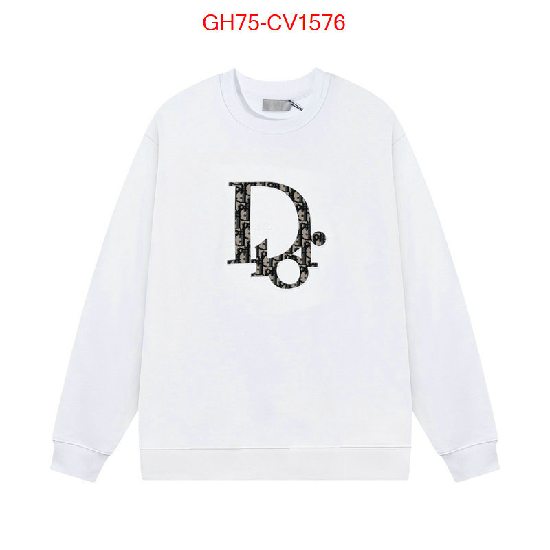 Clothing-Dior wholesale designer shop ID: CV1576 $: 75USD