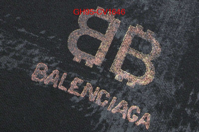 Clothing-Balenciaga aaaaa+ quality replica ID: CV1646 $: 95USD