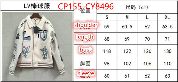 Clothing-LV aaaaa+ class replica ID: CY8496 $: 155USD