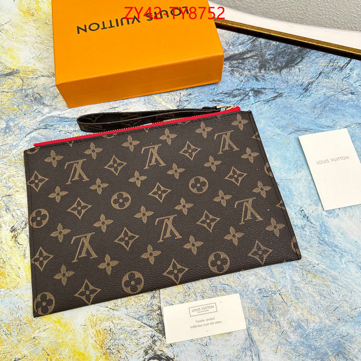 LV Bags(4A)-Wallet wholesale designer shop ID: TY8752 $: 42USD