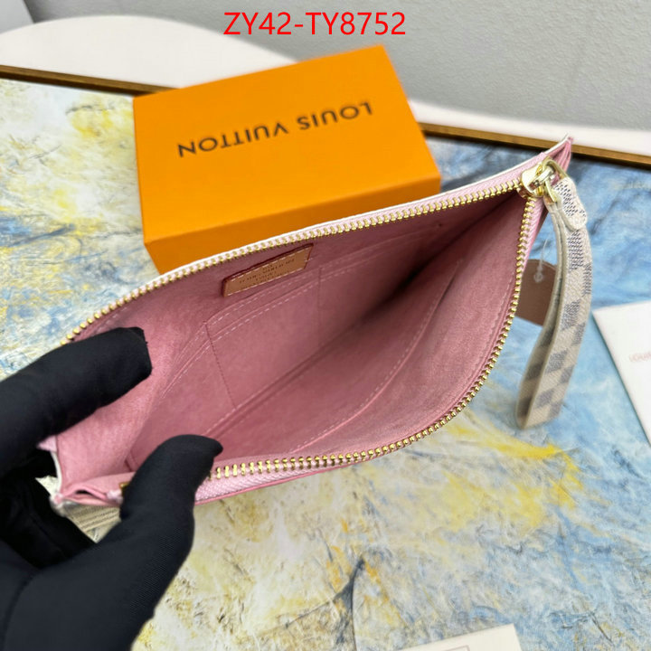 LV Bags(4A)-Wallet wholesale designer shop ID: TY8752 $: 42USD