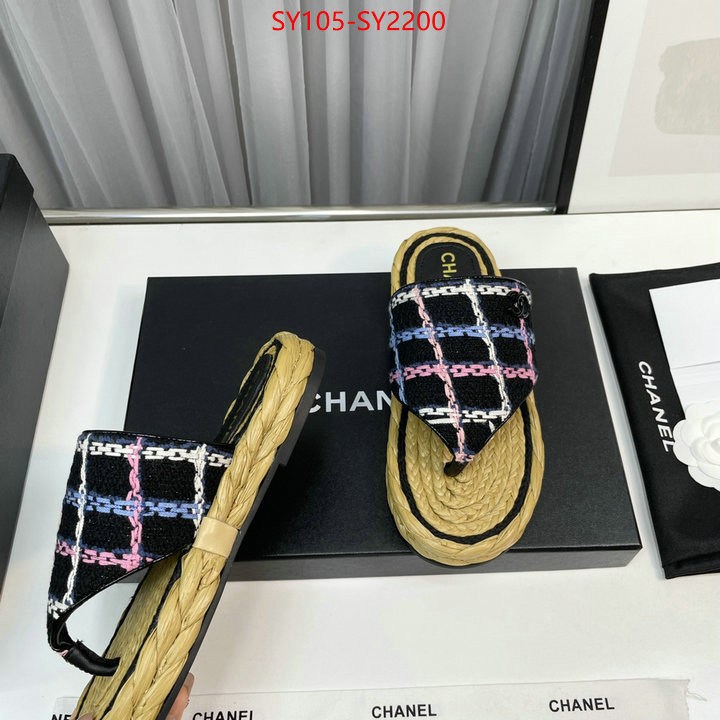 Women Shoes-Chanel aaaaa+ replica ID: SY2200 $: 105USD