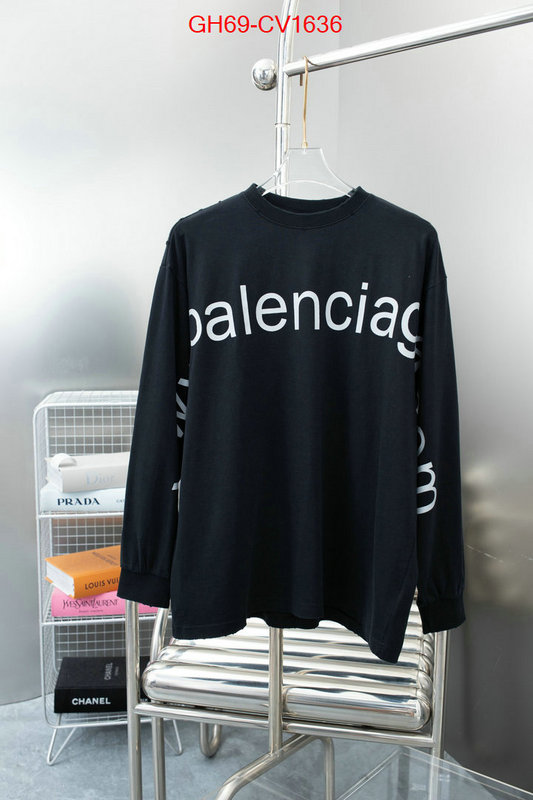 Clothing-Balenciaga what is a counter quality ID: CV1636 $: 69USD