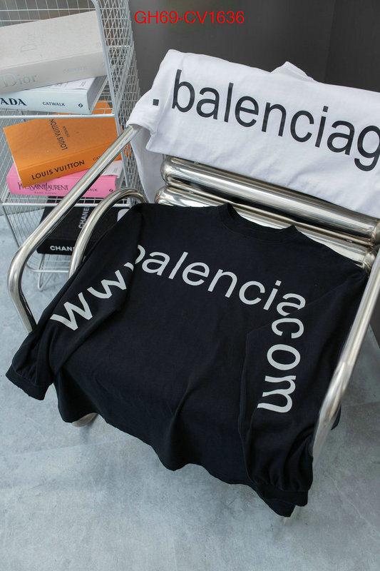 Clothing-Balenciaga what is a counter quality ID: CV1636 $: 69USD