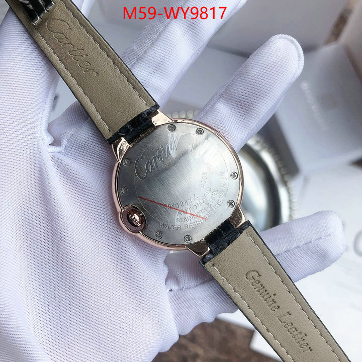 Watch(4A)-Cartier designer fake ID: WY9817 $: 59USD