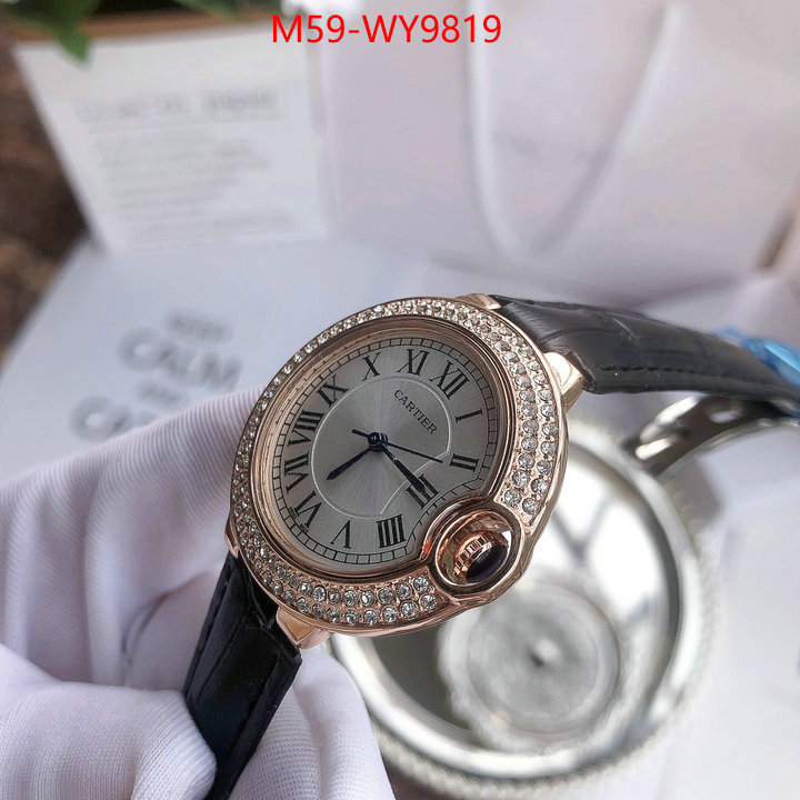 Watch(4A)-Cartier 2023 perfect replica designer ID: WY9819 $: 59USD