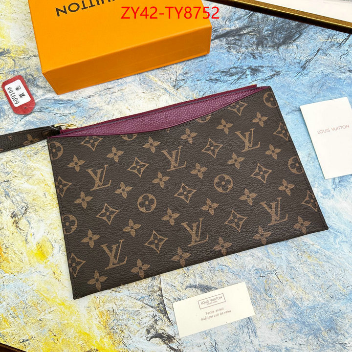 LV Bags(4A)-Wallet wholesale designer shop ID: TY8752 $: 42USD