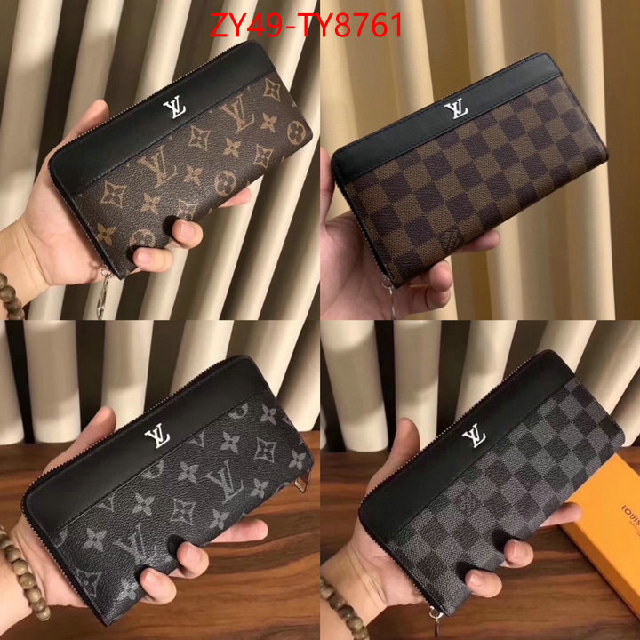 LV Bags(4A)-Wallet designer 1:1 replica ID: TY8761 $: 49USD