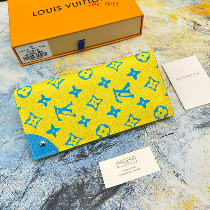 LV Bags(4A)-Wallet cheap replica designer ID: TY8759 $: 42USD