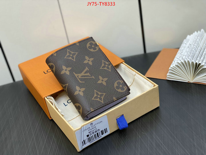 LV Bags(TOP)-Wallet 2023 aaaaa replica customize ID: TY8333 $: 75USD