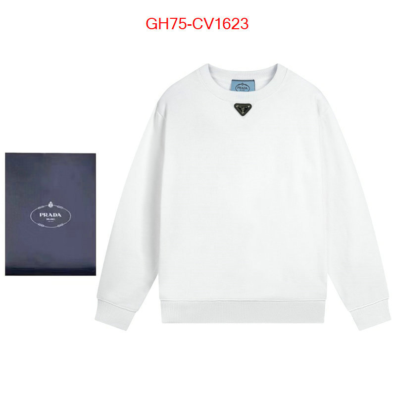 Clothing-Prada 2023 perfect replica designer ID: CV1623 $: 75USD