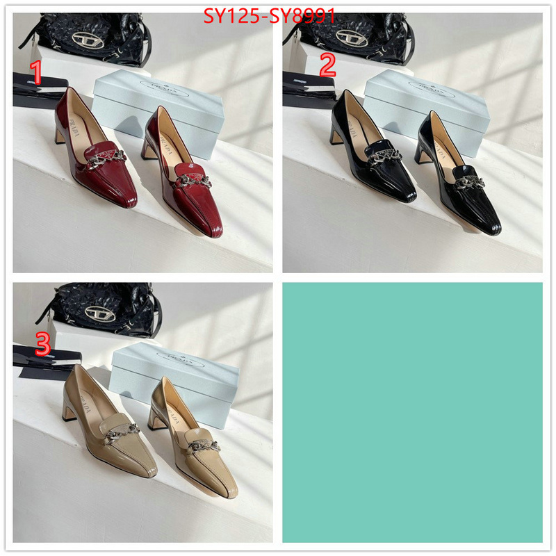 Women Shoes-Prada top 1:1 replica ID: SY8991 $: 125USD