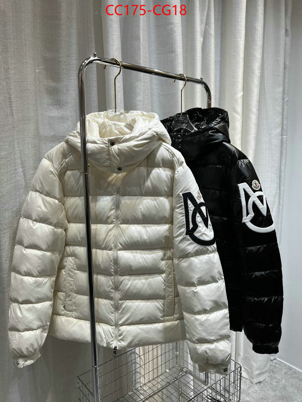 Down jacket Men-Moncler mirror copy luxury ID: CG18 $: 175USD