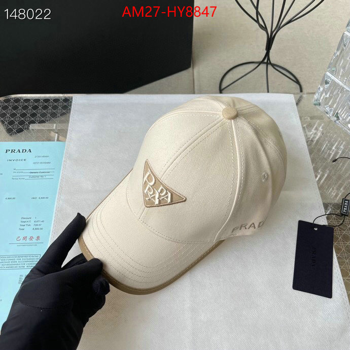 Cap (Hat)-Prada luxury 7 star replica ID: HY8847 $: 27USD