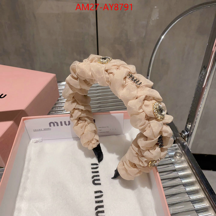 Hair band-MIU MIU same as original ID: AY8791 $: 27USD