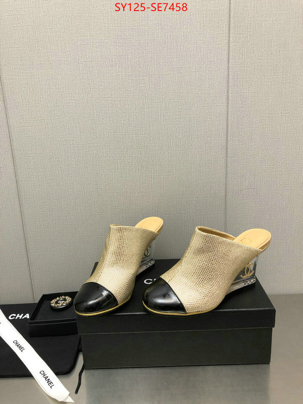 Women Shoes-Chanel where quality designer replica ID: SE7458 $: 125USD