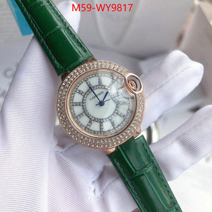 Watch(4A)-Cartier designer fake ID: WY9817 $: 59USD