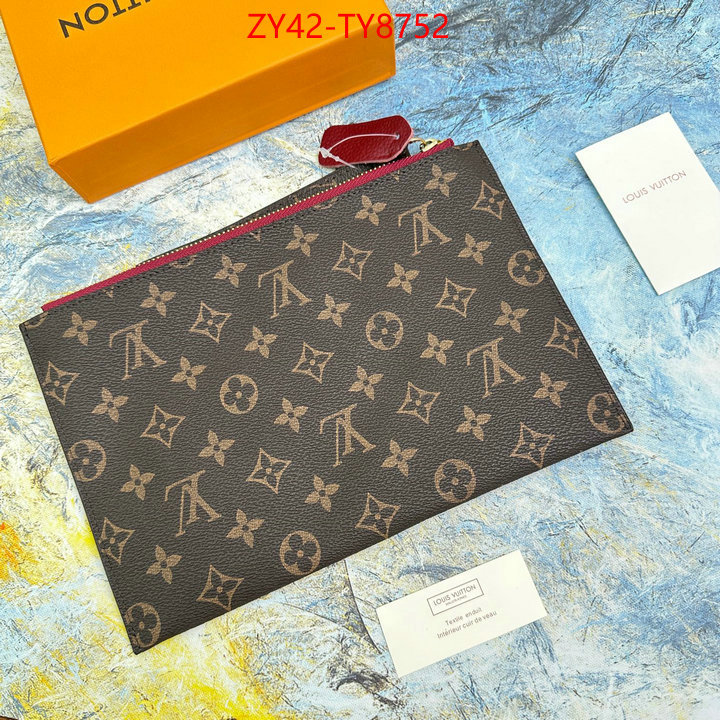 LV Bags(4A)-Wallet wholesale designer shop ID: TY8752 $: 42USD