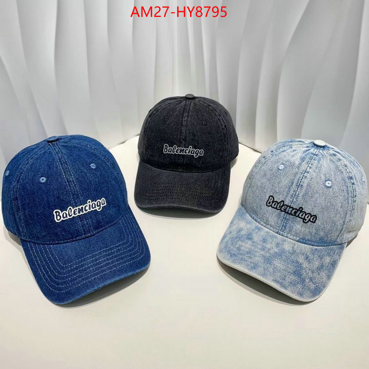 Cap(Hat)-Balenciaga buy luxury 2023 ID: HY8795 $: 27USD