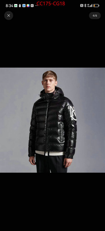 Down jacket Men-Moncler mirror copy luxury ID: CG18 $: 175USD