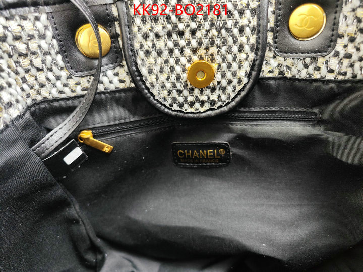 Chanel Bags(4A)-Handbag- perfect ID: BO2181 $: 92USD