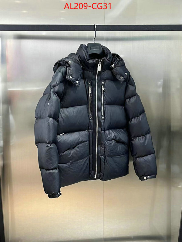 Down jacket Men-Moncler top quality fake ID: CG31 $: 209USD