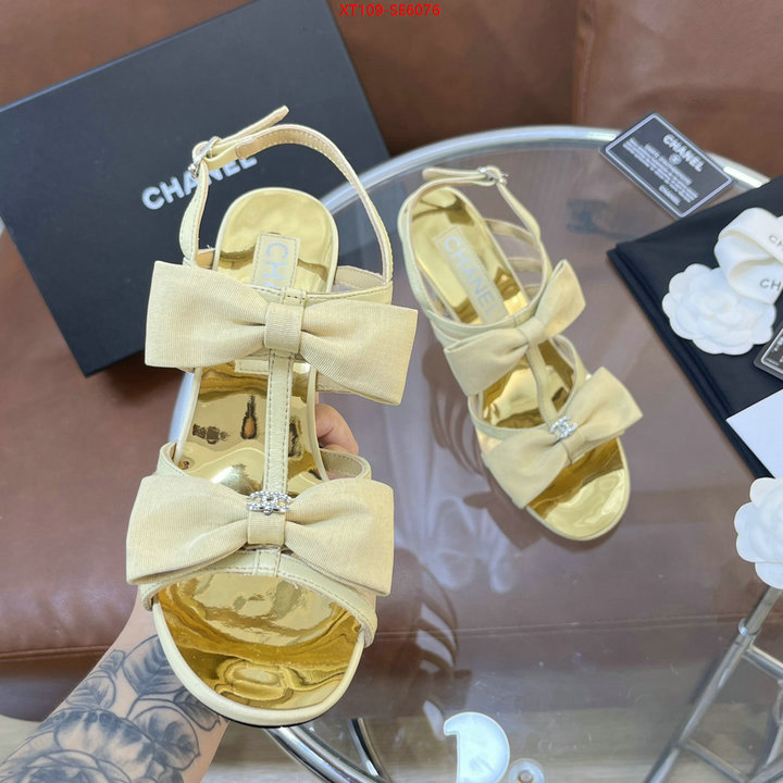 Women Shoes-Chanel knockoff highest quality ID: SE6076 $: 109USD