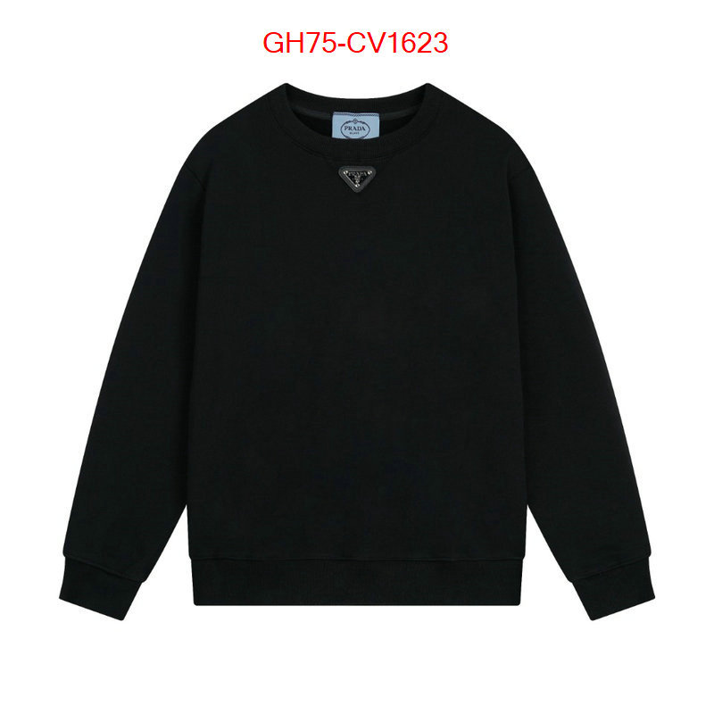 Clothing-Prada 2023 perfect replica designer ID: CV1623 $: 75USD