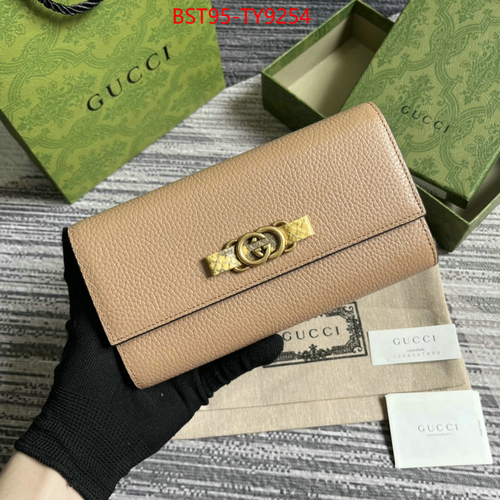 Gucci Bags(TOP)-Wallet- shop the best high quality ID: TY9254 $: 95USD