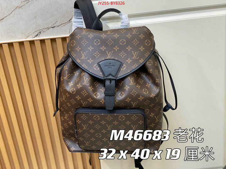 LV Bags(TOP)-Backpack- replica shop ID: BY8326 $: 255USD