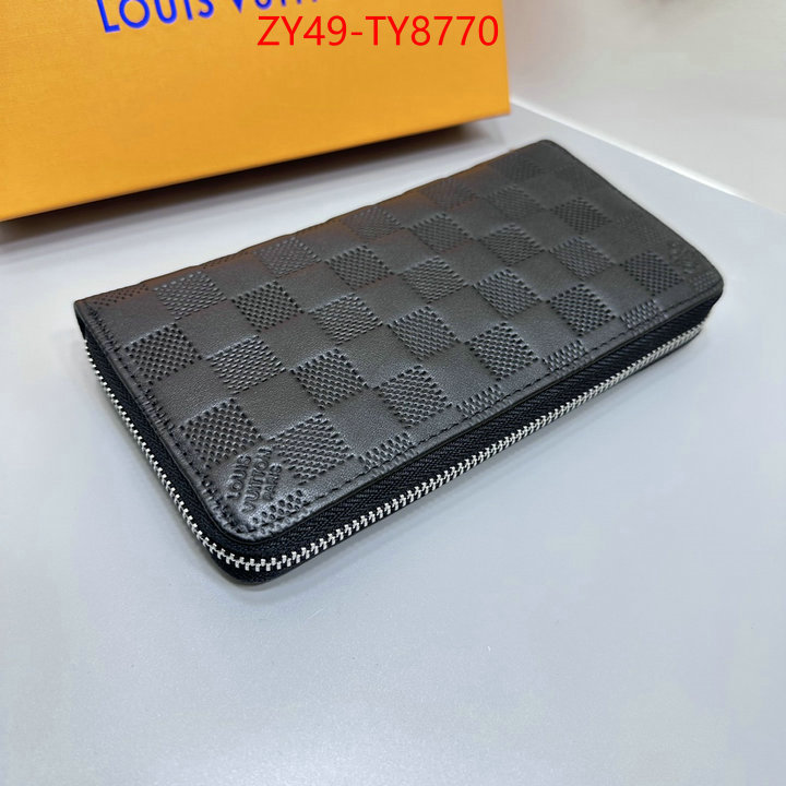 LV Bags(4A)-Wallet what is a counter quality ID: TY8770 $: 49USD