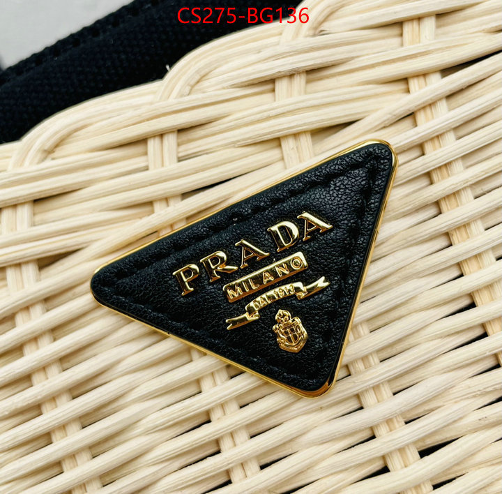 Prada Bags (TOP)-Handbag- shop cheap high quality 1:1 replica ID: BG136 $: 275USD