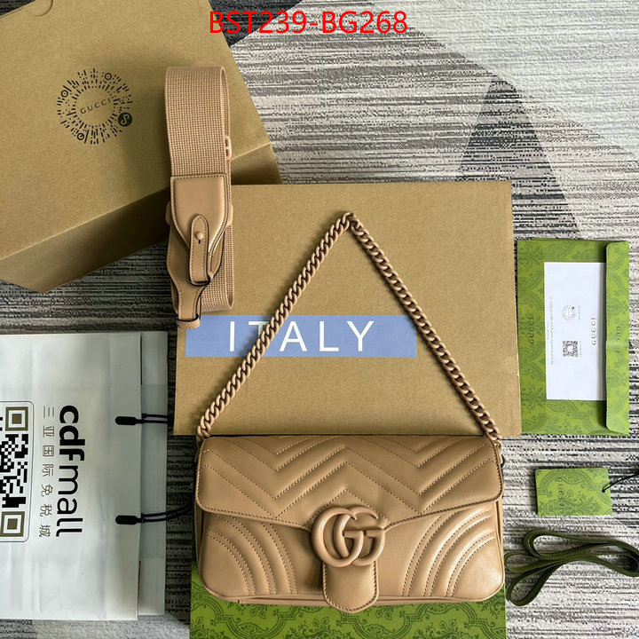 Gucci Bags(TOP)-Marmont buy 2023 replica ID: BG268 $: 239USD