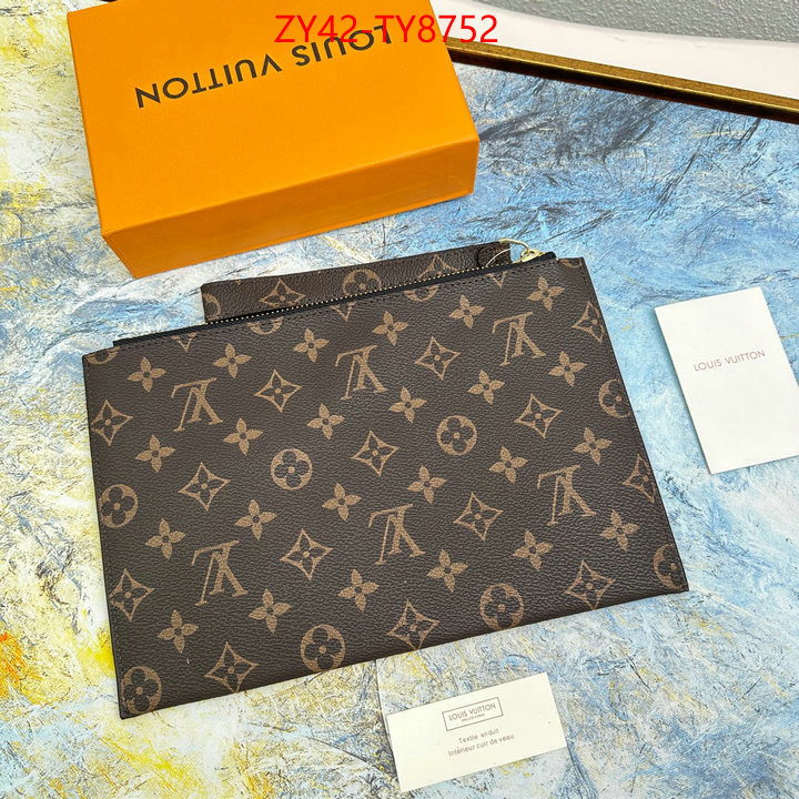 LV Bags(4A)-Wallet wholesale designer shop ID: TY8752 $: 42USD