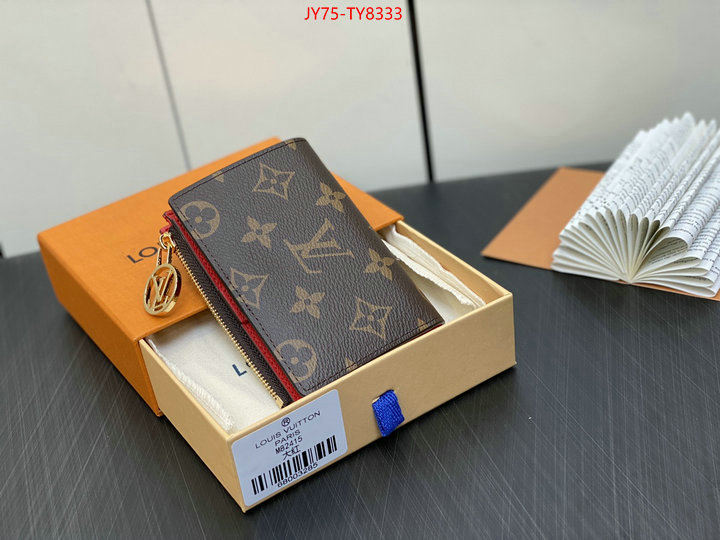 LV Bags(TOP)-Wallet 2023 aaaaa replica customize ID: TY8333 $: 75USD