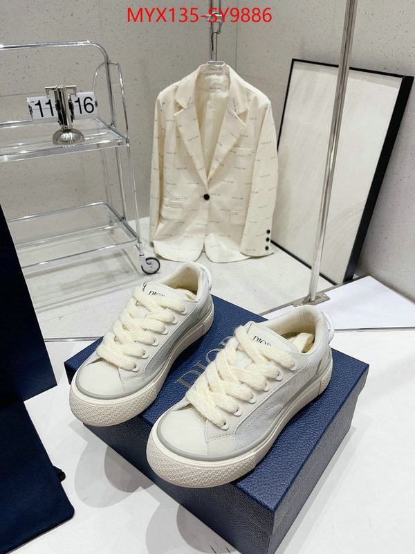 Men shoes-Dior 1:1 replica ID: SY9886 $: 135USD