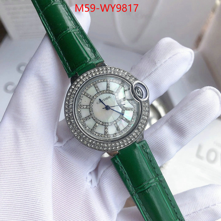 Watch(4A)-Cartier designer fake ID: WY9817 $: 59USD