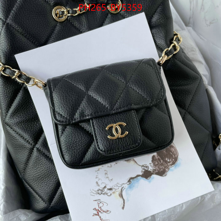 Chanel Bags(TOP)-Backpack- what ID: BY5359 $: 265USD