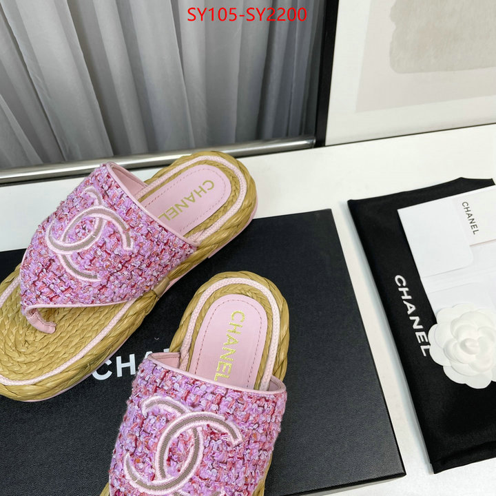 Women Shoes-Chanel aaaaa+ replica ID: SY2200 $: 105USD